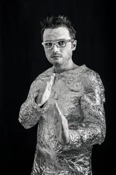 Alien superhero Stock Photos