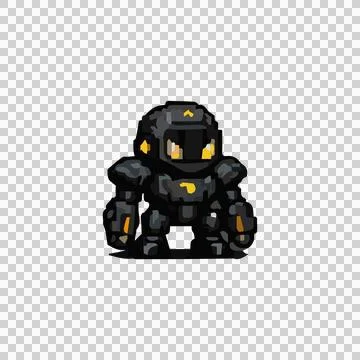 Alien Tech Bot Design Vector Stock Illustration