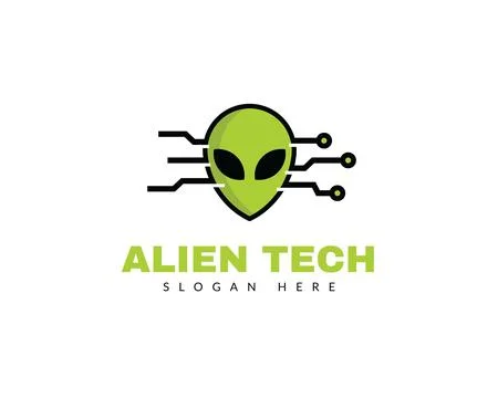 Alien Tech Logo Design for Brand	 Illustrazione stock