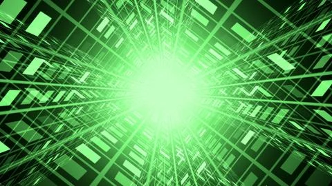 Alien Technology Tunnel Stock Illustration