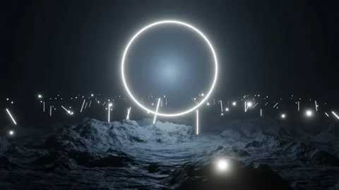 Alien Terrain Looped Stock Footage 160649841