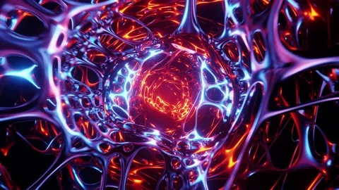 Alien tunnel video loop Stock Footage 165600027