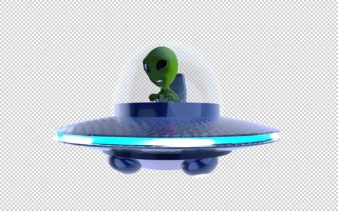 Alien ufo idle Video stock 151031005