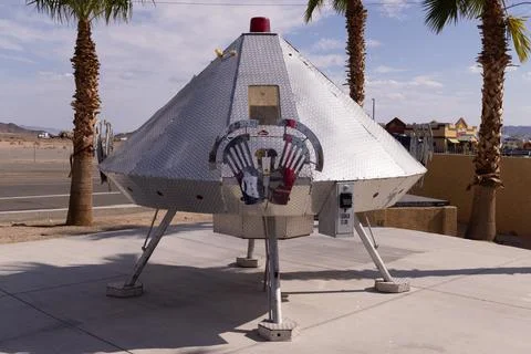 Alien UFO model Stock Photos