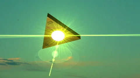 Alien UFO triangle saucer 2 Stock Footage 64404282