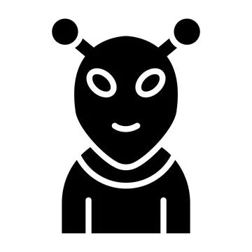 Alien Vector Icon Design Illustration Stock Illustration