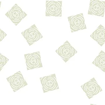 Alien vibration glyph seamless pattern Stock Illustration