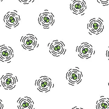 Alien vibration vector seamless pattern イラスト素材