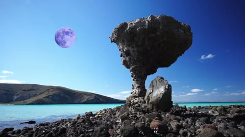 Alien Watery Landscape Stock Footage 31985163