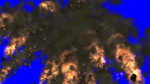 The alien weapon on blue screen Stock Footage 75950937