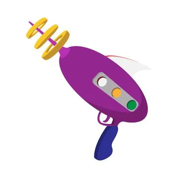 Alien weapon cartoon icon Illustrazione stock