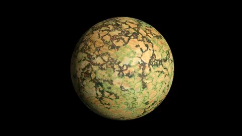 Alien World, Exoplanet Surface Landscape With Detailed Topology. 3d animation Stock-Footage 129217470
