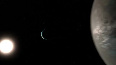 Alien World Flyby Stock Footage 198722703