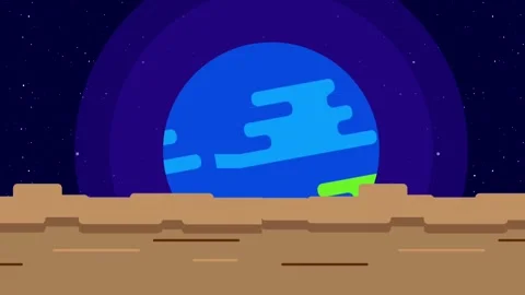 Alien World Horizon Stock Footage 335630531