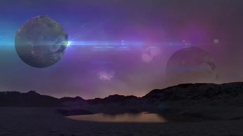 Alien world Stock Illustration