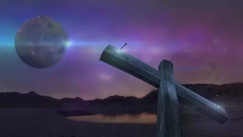 Alien world Stock Illustration