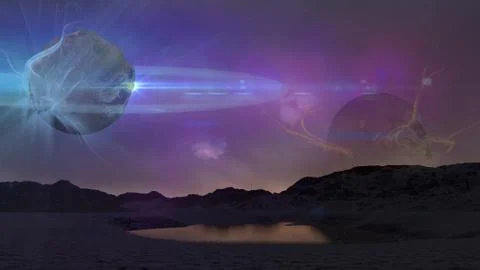 Alien world Stock Illustration