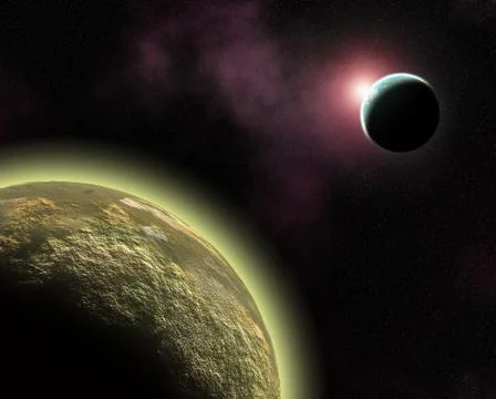 Alien world Stock Illustration