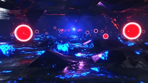 Alien World Loop Animated Background Stock Footage 276497223