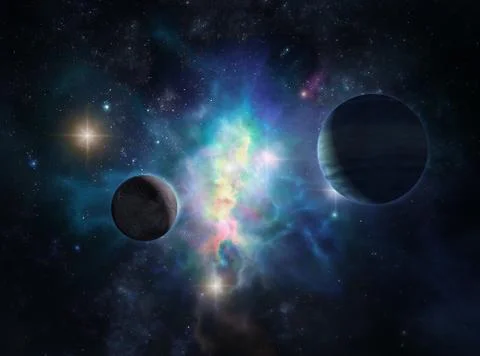 Alien worlds Stock Photos