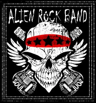 Alienrockband Stock Illustration
