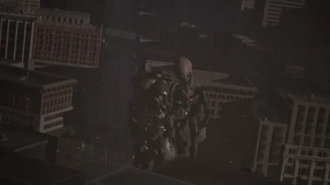 Aliens came to save humans from an artificial intelligence coup Stock Footage 288568633