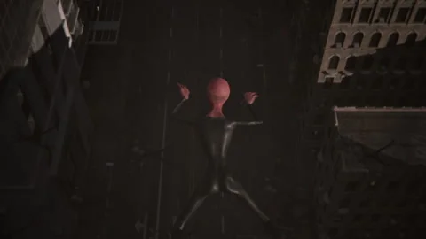 Aliens explore the city after the attack Video stock 287094282