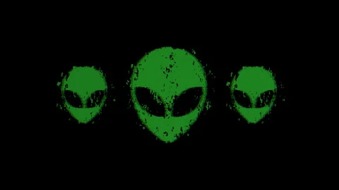 Aliens-glitch Stock Footage 257263866