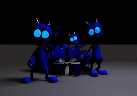 Aliens 스톡 일러스트