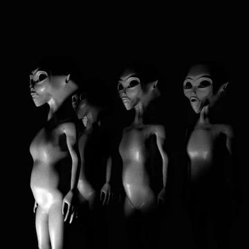 Aliens Stock Illustration