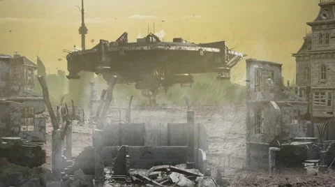 Aliens Invading Planet Earth Stock Footage 57247200