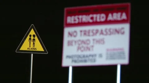 Aliens, Restricted Area Vídeo Stock 21169447