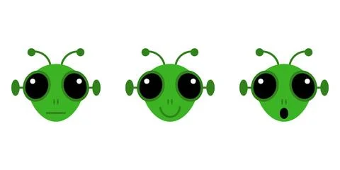 Aliens, vector. Stock Illustration