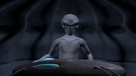 AlienUFO 動画素材 74377106