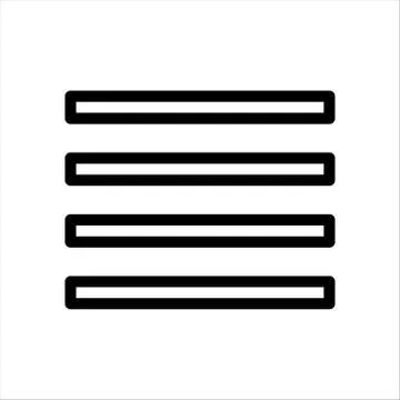 Align, alignment, justify, paragraph, text icon 库存插图