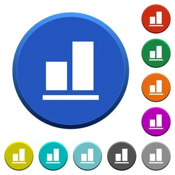 Align to bottom beveled buttons Stock Illustration