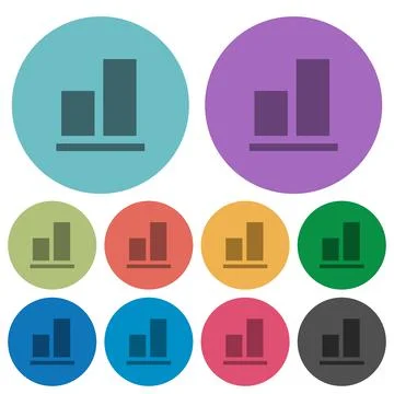 Align to bottom color darker flat icons Illustrazione stock