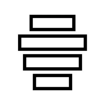 Align Center Horizontally Icon Stock Illustration