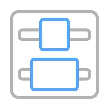 Align center icon. Concept of text formatting and document editing. 스톡 일러스트