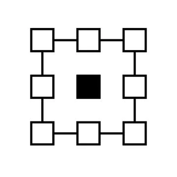 Align center icon on white background. flat style. Stock Illustration