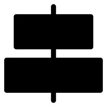 Align glyph icon vector illustration isolated on white background Stockillustratie