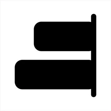 Align glyph icon vector illustration isolated on white background Stock Illustration