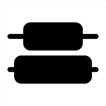 Align glyph icon vector illustration isolated on white background Illustrazione stock