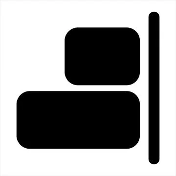 Align glyph icon vector illustration isolated on white background 스톡 일러스트