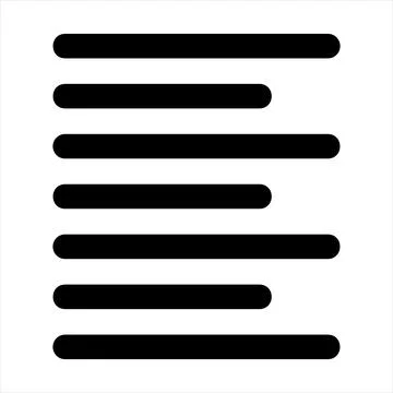 Align glyph icon vector illustration isolated on white background Stock Illustration