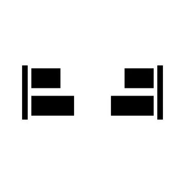 Align icon vector Stock Illustration