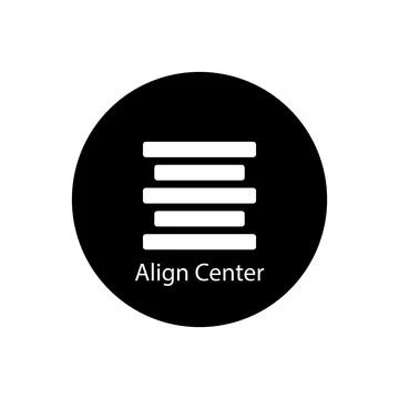 Align icon vector Stock Illustration