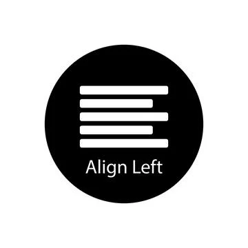 Align icon vector Stock Illustration