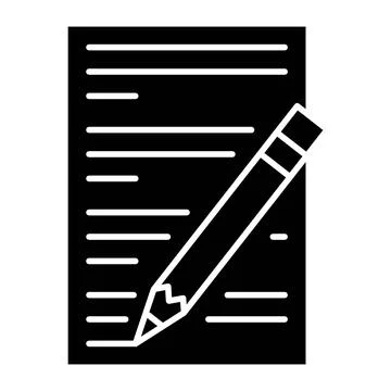 Align left glyph icon Ilustração Stock