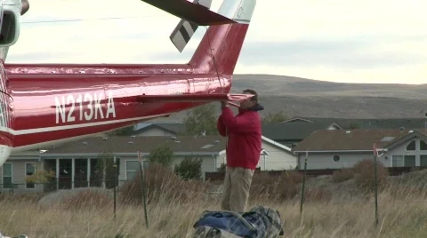 Align Propeller (Helicopter) Stock Footage